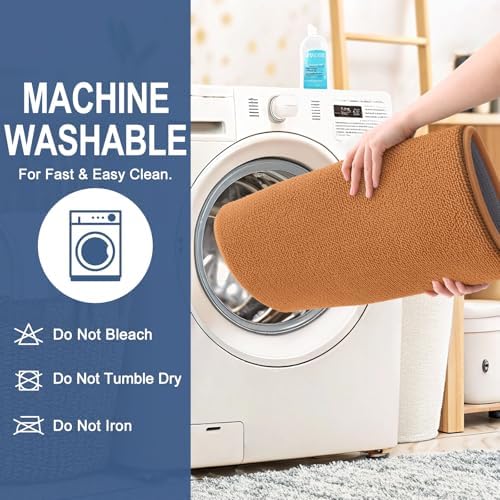 OLANLY Thick Memory Foam Bathroom Rugs 30x20, Soft Absorbent Bath Mat, Clay