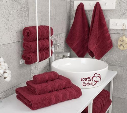 American Soft Linen 100% Cotton Luxury Turkish Towels, 6 Piece Towel Set