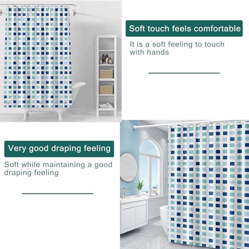 Shower Curtain Liner, 100% Waterproof Peva Shower Curtains with 3 Duty Heavy Bottom Magnets and 12 Rust Proof Grommets, 72x72 Weighted Shower Liner for Shower Stall, Bathtubs