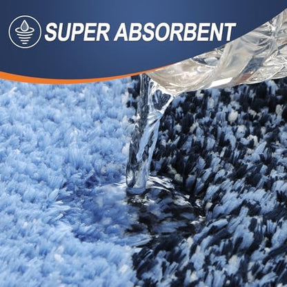 OLANLY Bathroom Runner Rug 59x24, Extra Soft Absorbent Microfiber Bath Rugs