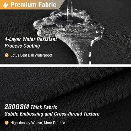 BTTN Black Linen Textured Waterproof Thick Fabric Shower Curtain Set, 72x72