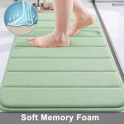 Buganda Memory Foam Bath Mat 47 x 20, Ultra Soft Absorbent Bathroom Rugs