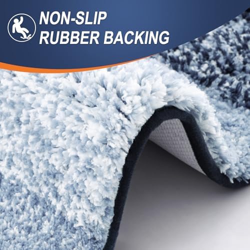 OLANLY Bathroom Runner Rug 44x24, Extra Soft Absorbent Microfiber Bath Rugs