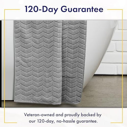 Alusa Home Ultra Soft & Stylish 700 GSM Luxury Bath Towels - 100% Zero-Twist, Long-Staple Cotton - Remarkably Absorbent & Quick Drying - 6 Piece Towel Set (Pewter Grey)
