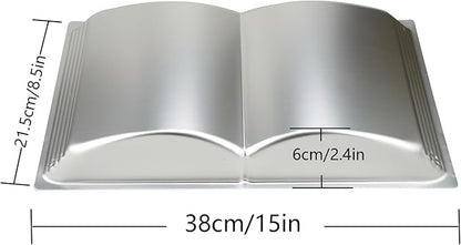 Book Shape Cake Pan, 3D Birthday Cake Pan, Aluminum Alloy Cake Molds Nonstick Baking Tools