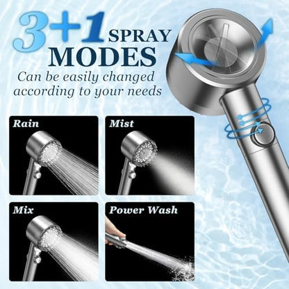 FEELSO Filtered Shower Head with Handheld, High Pressure Shower Filter Head