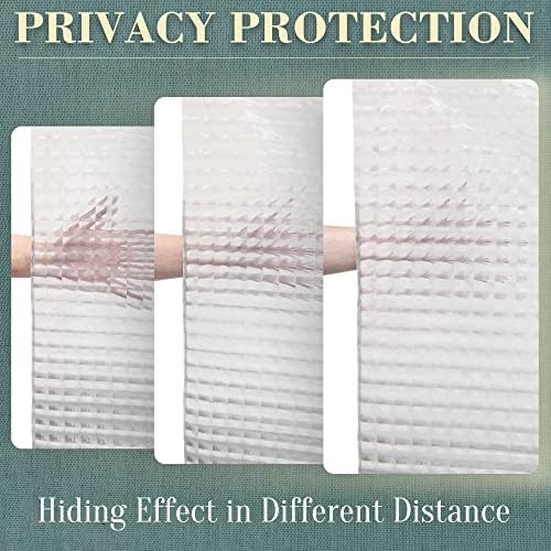 No Hook Shower Curtain or Liner, Standard Size 71 x 74, Square