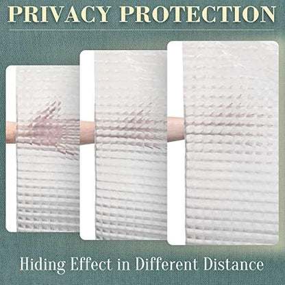 No Hook Shower Curtain or Liner, Standard Size 71 x 74, Square