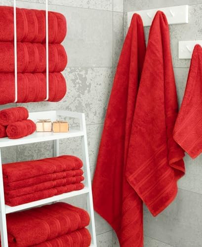 American Soft Linen 100% Cotton Luxury Turkish Towels, 4 PC Bath Towel Set