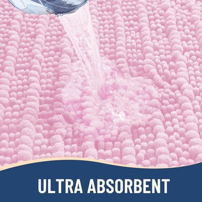 Arotive Bathroom Rugs Mat 40x32, Soft Absorbent Chenille Shaggy Bath Mat