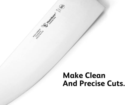 Cuisine Pro 10-Inch Chef Knife – NSF Certified High Carbon Stainless Steel Blade – Extra-Wide Razor-Sharp Edge – Ergonomic Non-Slip Handle – Dishwasher Safe