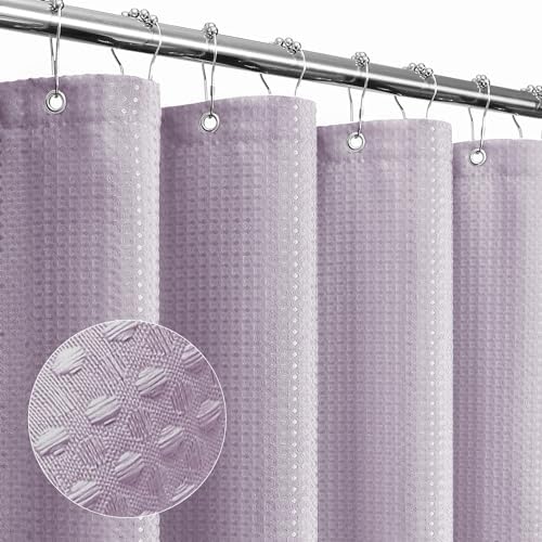 Gibelle Long Lavender Fabric Shower Curtain, 72 x 78