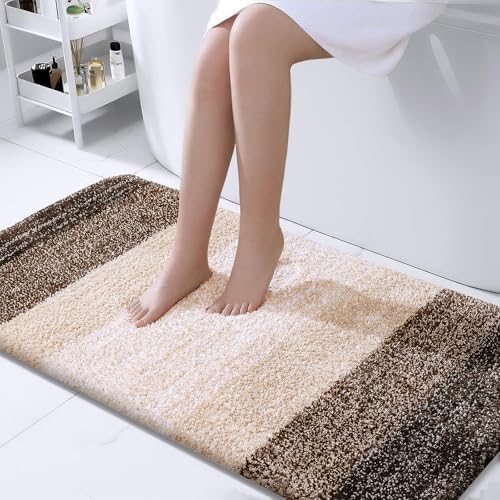 OLANLY Bathroom Runner Rug 44x24, Extra Soft Absorbent Microfiber Bath Rugs