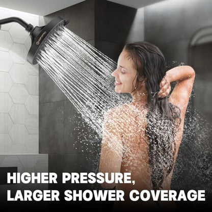 High Pressure Shower Head, HOPOPRO 5-Mode Fixed Showerhead, NBC Recommended
