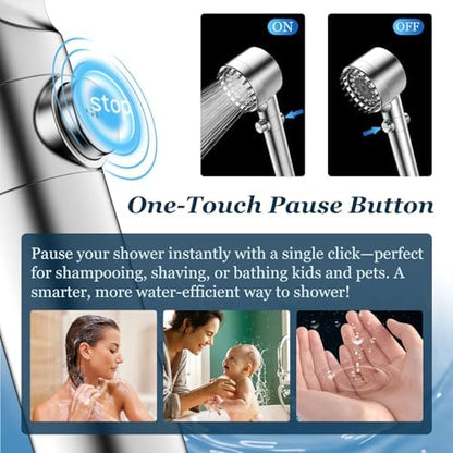 FEELSO Filtered Shower Head with Handheld, High Pressure Shower Filter Head