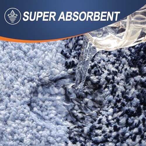 OLANLY Large Bathroom Rugs 50x30, Extra Soft Absorbent Microfiber Bath Rugs
