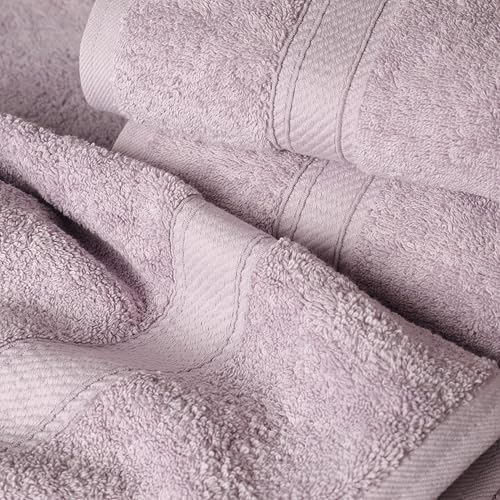 SUPERIOR Egyptian Cotton Ultra Plush & Absorbent, 12 Piece Set, Purple