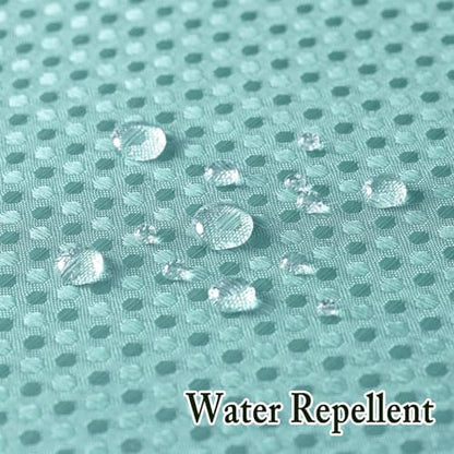 Gibelle No Hook Cloth Teal Shower Curtain with Liner, 72x74