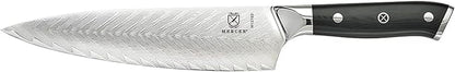 Mercer Culinary M13780 Premium Grade Super Steel, 8-Inch Chef's Knife w/Leaf Pattern Blade, G10 Handle