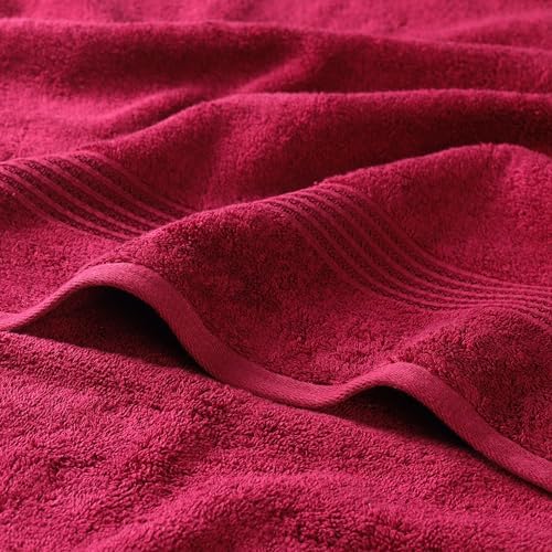 Superior Egyptian Cotton 10-Piece Face Towel Set , Small Towels For Facial, Spa, Quick Dry, Absorbent Towels, Bathroom Accessories, Guest Bath, Home Essentials, Washcloth, Airbnb, Burgundy