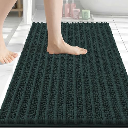 Arotive Bathroom Rugs Mat 34x21, Soft Absorbent Chenille Shaggy Bath Mat