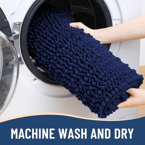 Arotive Bathroom Rugs Mat 40x32, Soft Absorbent Chenille Shaggy Bath Mat