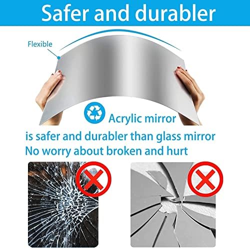 16" x 12" x 1Pcs Acrylic Mirror Sheet, Decorative Wall Mirror