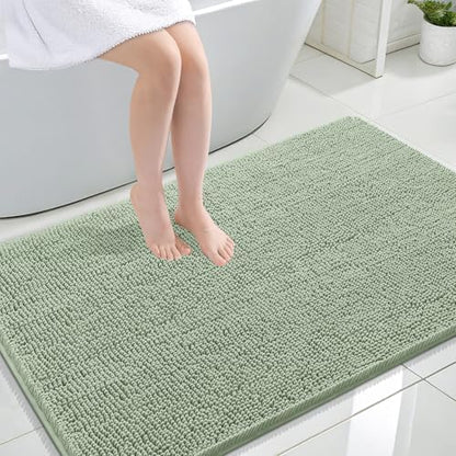 OLANLY Large Bathroom Rugs 44x32, Extra Soft Absorbent Chenille Bath Rugs
