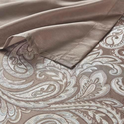 Madison Park Aubrey Shower Curtain for Bathroom, 72 x 72, Blue/Brown