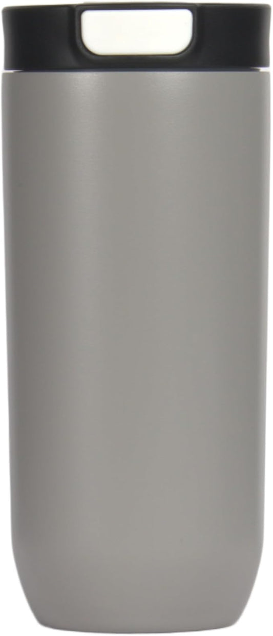 Insulated Stainless Steel Coffee Tumbler, 16.9 oz, Double-wall Insulated, Leakproof, BPA Free (STEEL GREY)
