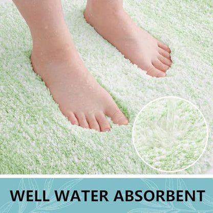 Arotive Microfiber Bathroom Rugs, Shaggy Soft Absorbent Bath Rug, 30x20