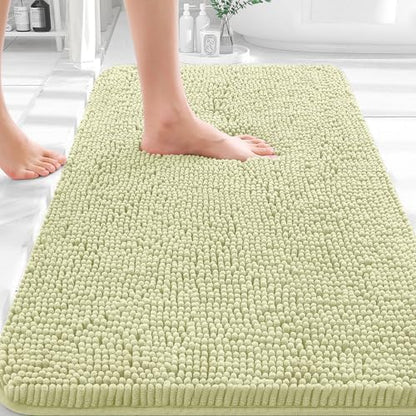 OLANLY Bathroom Rugs 35x24, Extra Soft Absorbent Chenille Bath Rugs