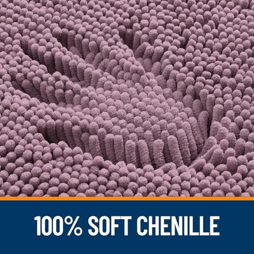 OLANLY Bathroom Runner Rugs 44x24, Extra Soft Absorbent Chenille Bath Rugs