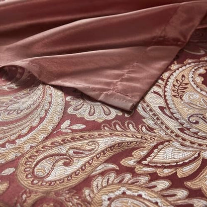 Madison Park Aubrey Shower Curtain for Bathroom, 72 x 72, Burgundy