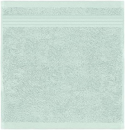 American Veteran Towel, 100% Cotton Turkish Washcloths for Bathroom Essentials 4 Pack, Soft Absorbent Wash Cloths Quick Drying Small Towels Washrags, Mint Green