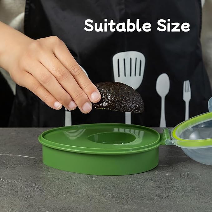 Nicerice Avocado Saver and Keeper - Portable, Reusable Fresh Storage for Fridge - Crisper to Keep Your Avocados Fresh for Days (2)
