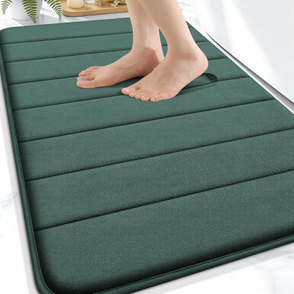 OLANLY Memory Foam Bath Mat 32x20, Super Soft and Absorbent Bathroom Rugs