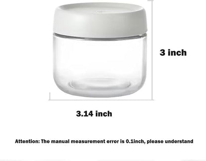 3Pack Overnight Oats Containers with Lids,10oz Glass Jar with Scew Lid,Salad Dressing Fruit Veggies Sauce Snacks Meal Prep Food Containers,Spice Jars,Wide Mouth Storage Containers