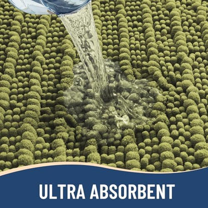 Arotive Bathroom Rugs Mat 36x24, Soft Absorbent Chenille Shaggy Bath Mat