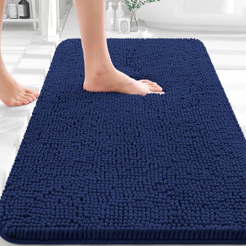OLANLY Bathroom Rugs 32x20, Extra Soft Absorbent Chenille Bath Rugs