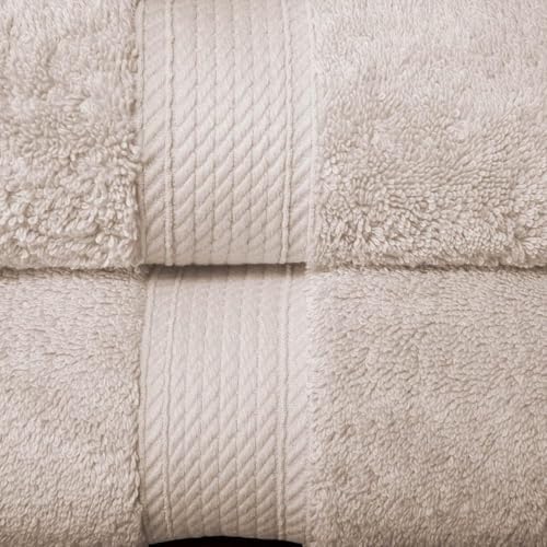 SUPERIOR Egyptian Cotton Ultra Plush & Absorbent, 10 Piece Set, Stone
