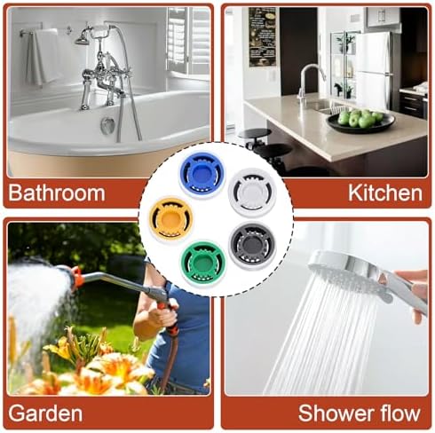 10pcs Shower Head Flow Restrictor, 1.5 1.8 2.0 2.5 3.0 GPM