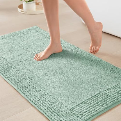 Madison Park Splendor Reversible 100% Cotton Bath Rug, 24 x 36, Green