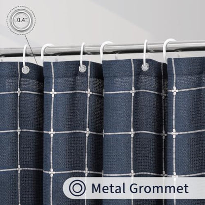 Gibelle Long Boho Farmhouse Shower Curtain for Bathroom 72x78