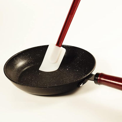 Silicone Rubber Spatula Set of 3, 14 Inch High Heat Commercial Spatula (3 Scrapers)