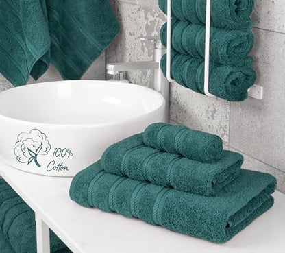 American Soft Linen 100% Cotton Luxury Turkish Towels, 3 Piece Towel Set