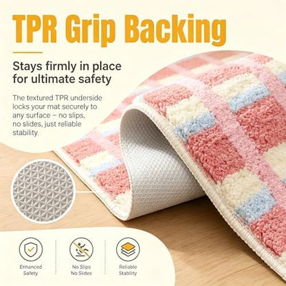 GIB Bathroom Runner Rug 47"x16", Soft Absorbent Long Bath Mat for Bathroom