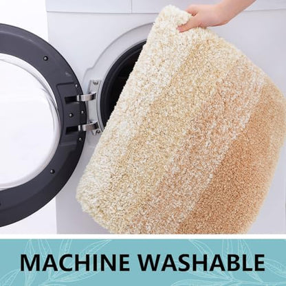Arotive Microfiber Bathroom Rugs, Shaggy Soft Absorbent Bath Rug, 54x24