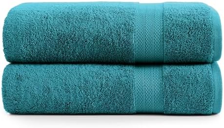 LANE LINEN Bath Sheets 2 Pack Oversized Soft Absorbent - Sea Port