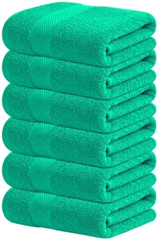 Infinitee Xclusives 100% Cotton Hand Towels for Bathroom - Set of 6